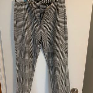 Black and white dress pants